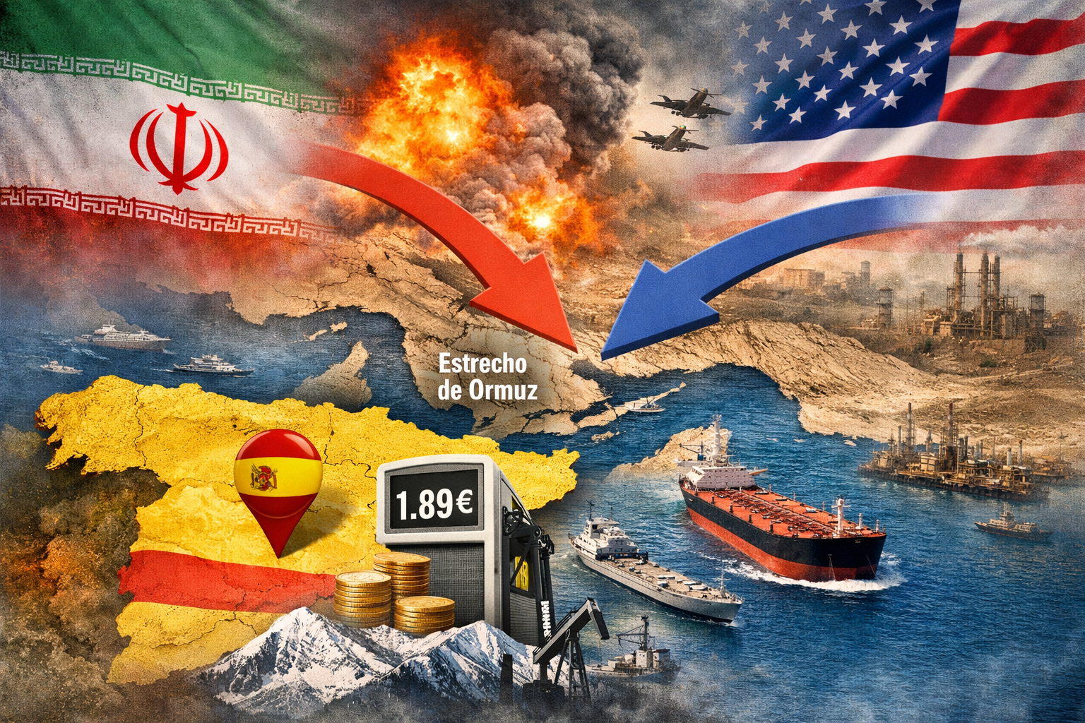 Conflicto entre Irán y Estados Unidos con impacto en España por el petróleo y la tensión internacional