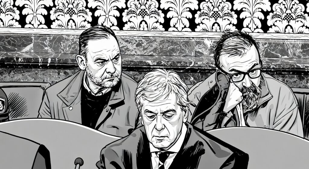 Ábalos y Koldo durante el juicio del caso mascarillas en el Tribunal Supremo