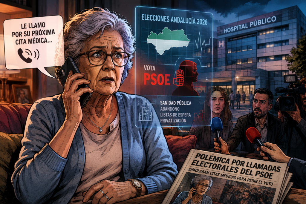 Campaña llamadas PSOE Andalucía simulando citas médicas durante las elecciones andaluzas