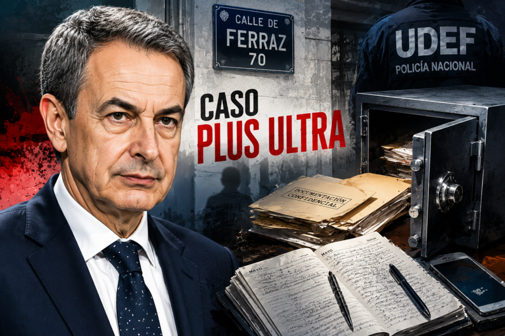 Zapatero y la caja fuerte investigada por la UDEF en el caso Plus Ultra