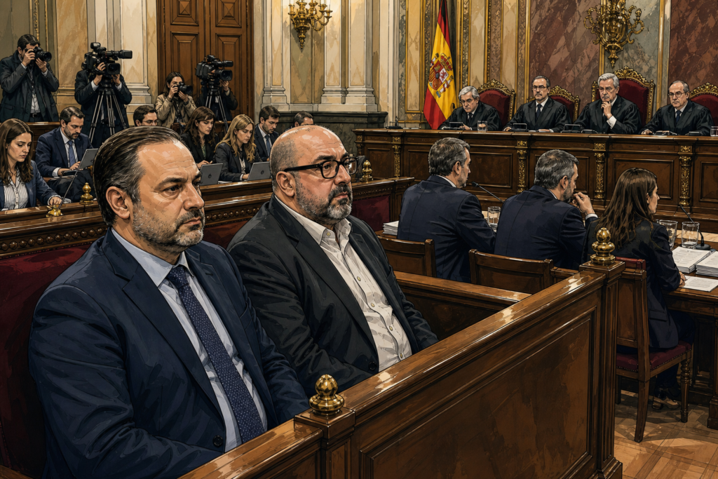 juicio mascarillas Supremo con Ábalos y Koldo en el banquillo