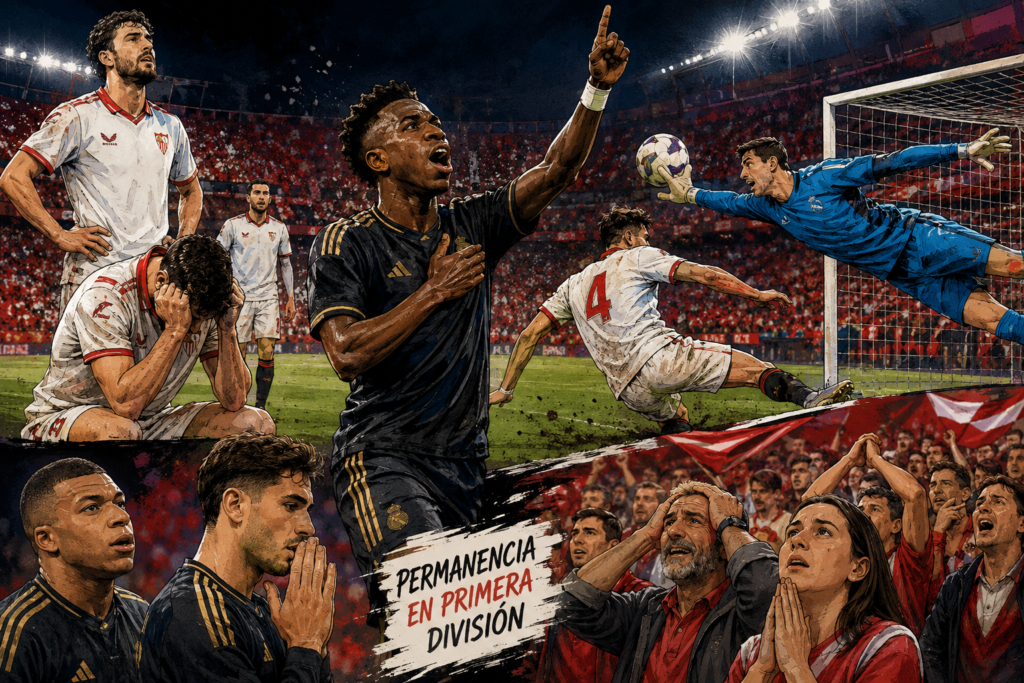 Sevilla Real Madrid permanencia en Primera División tras derrota en Nervión