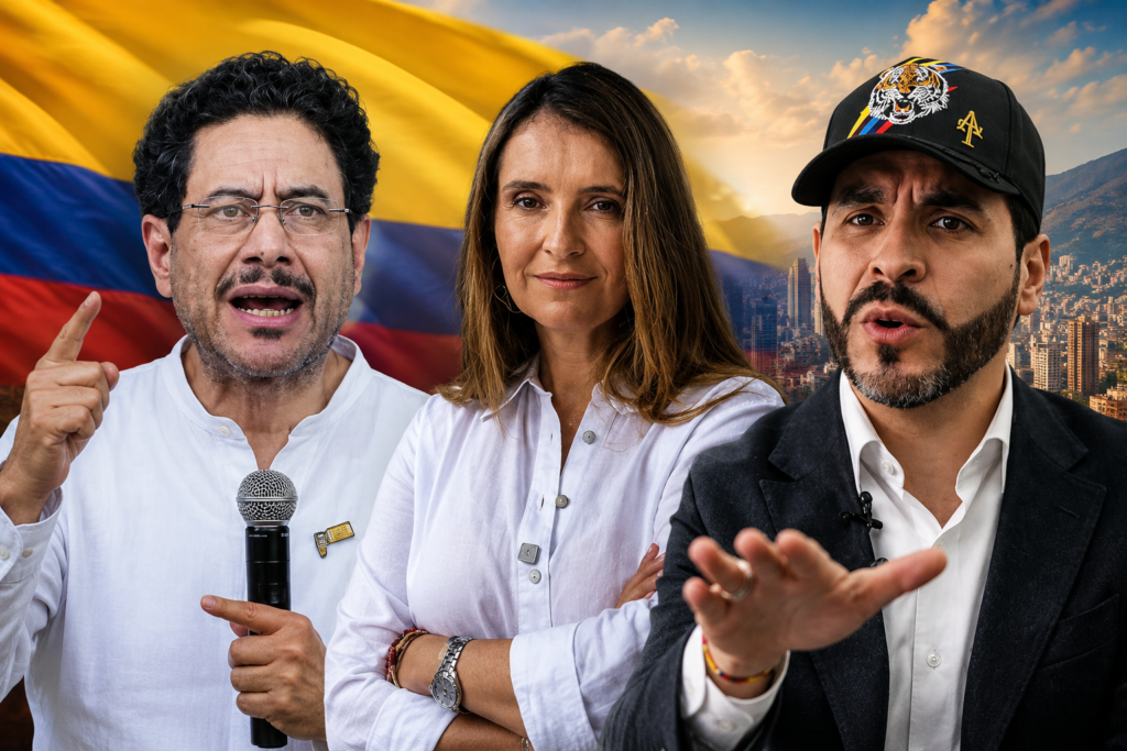 Candidatos presidenciales de Colombia durante la campaña de la segunda vuelta de las elecciones de 2026