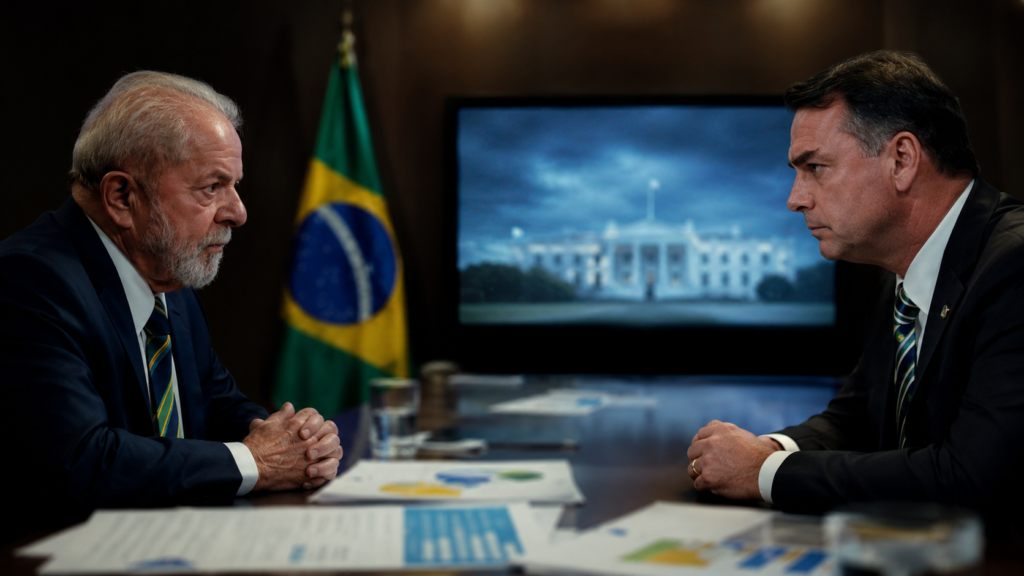 Aranceles de Trump a Brasil enfrentan a Lula y Flávio Bolsonaro antes de las elecciones