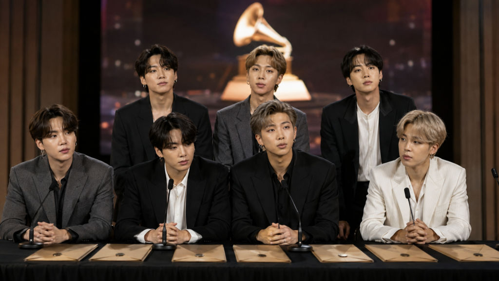 BTS no presentará ARIRANG música a los Grammy 2027 por la categoría de pop asiático