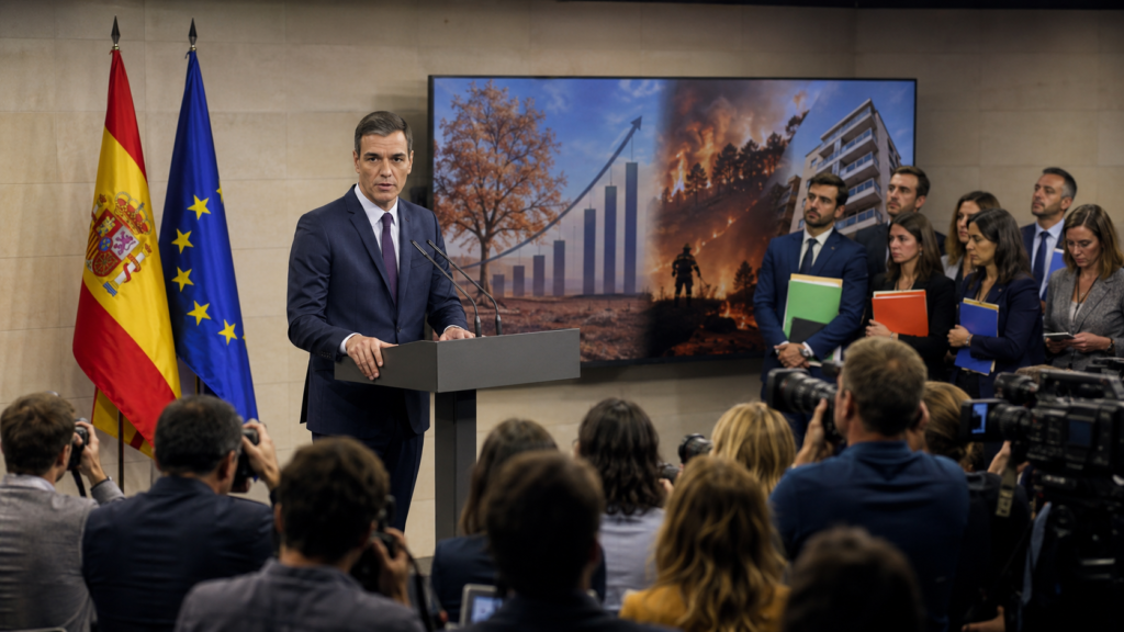 Comparecencia de Pedro Sánchez para presentar el balance político de 2026