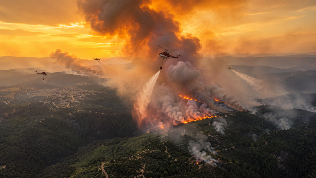 Incendios en España hoy durante las labores de extinción en Madrid y Ávila