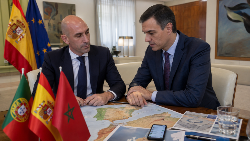Mensajes de Rubiales y Sánchez sobre el Mundial 2030 con España, Portugal y Marruecos