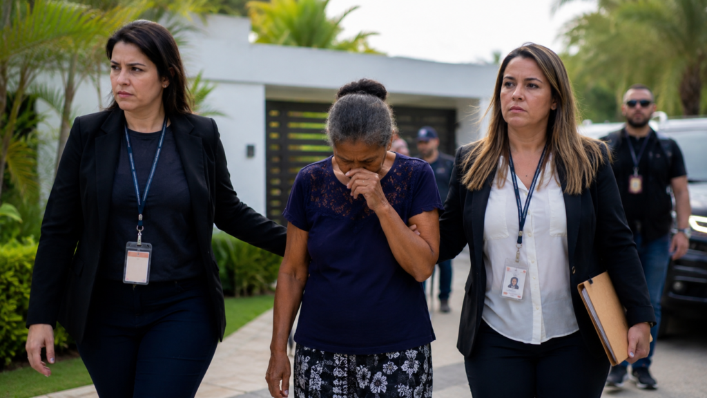 Mujer esclavizada durante 55 años en Brasil sale acompañada por inspectoras laborales