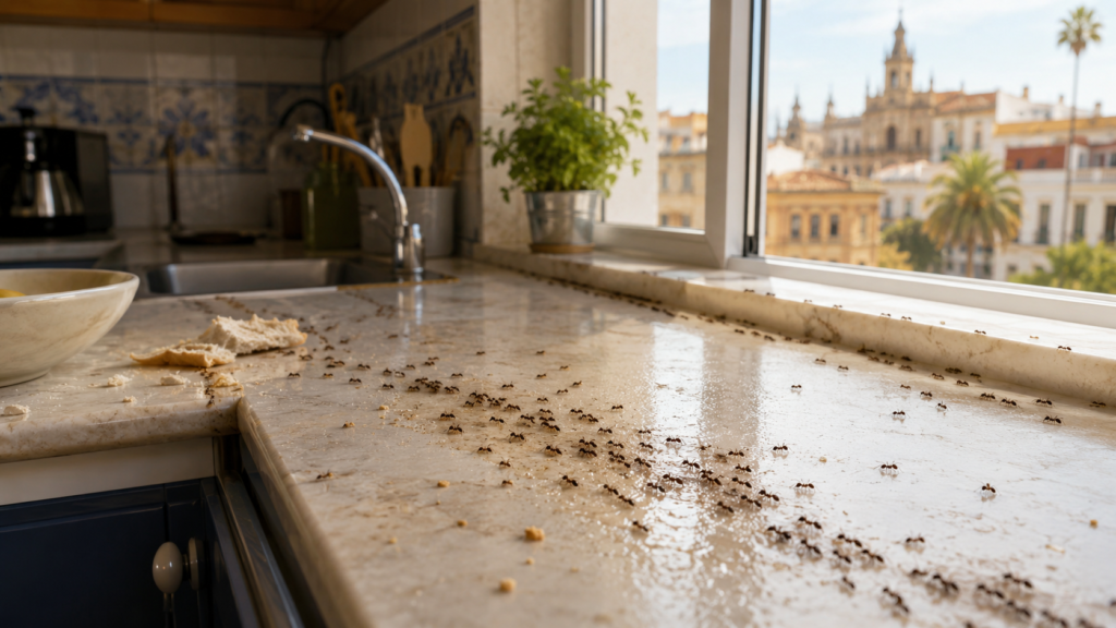 Plaga de hormigas en casa durante el verano en Andalucía