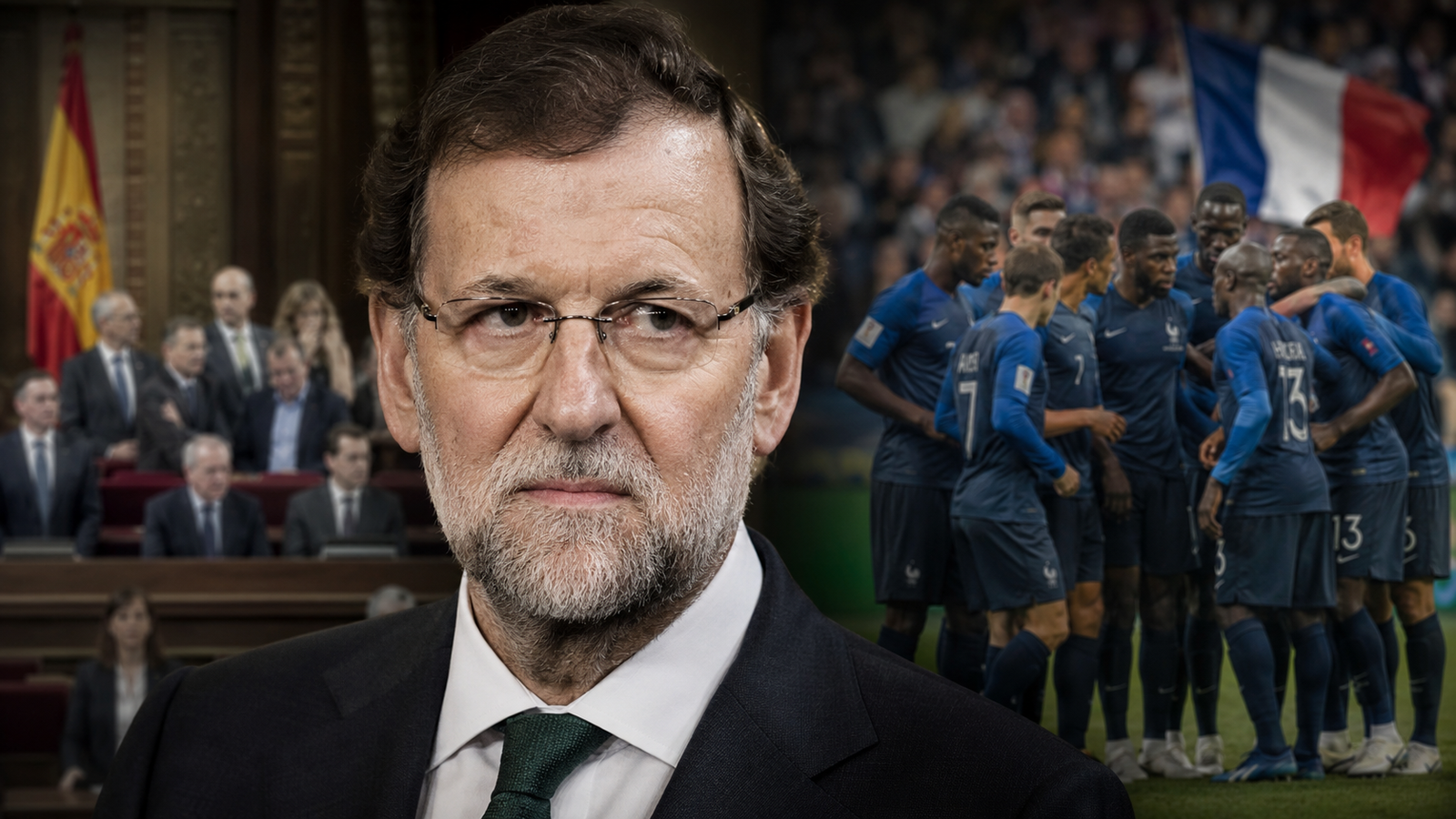 Rajoy y la selección francesa durante la polémica del Mundial 2026