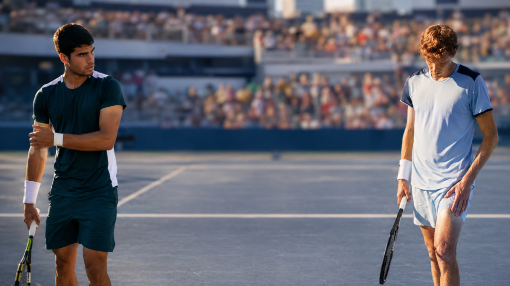 Alcaraz y Sinner fuera de Cincinnati por lesión antes del US Open 2026