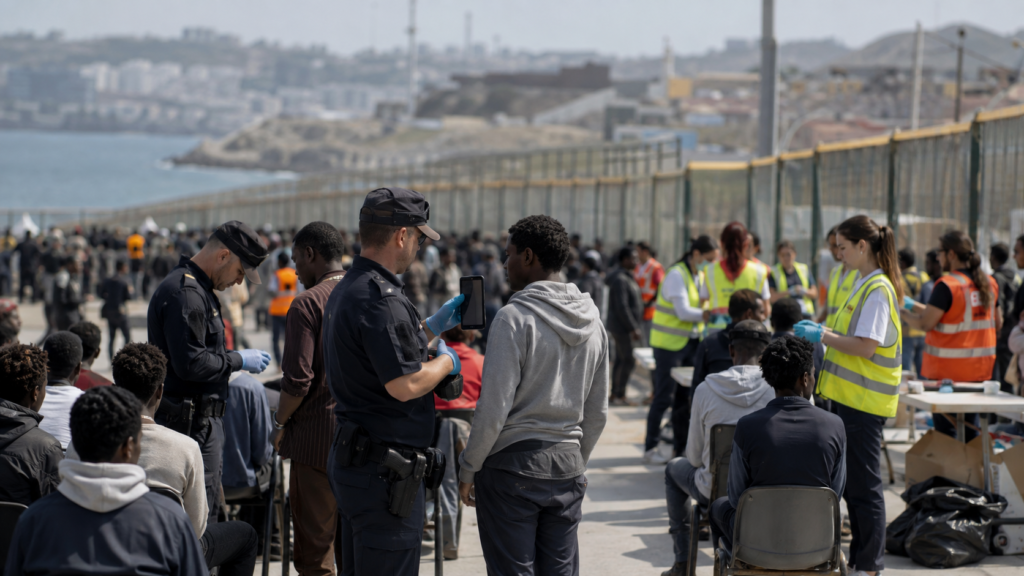 Controles policiales en Ceuta para localizar a expulsados por yihadismo tras la entrada masiva