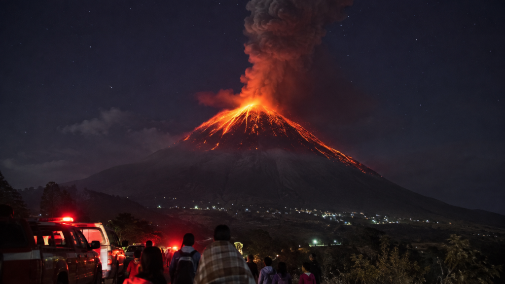 Erupción del volcán de Fuego en Guatemala con 1.700 personas evacuadas
