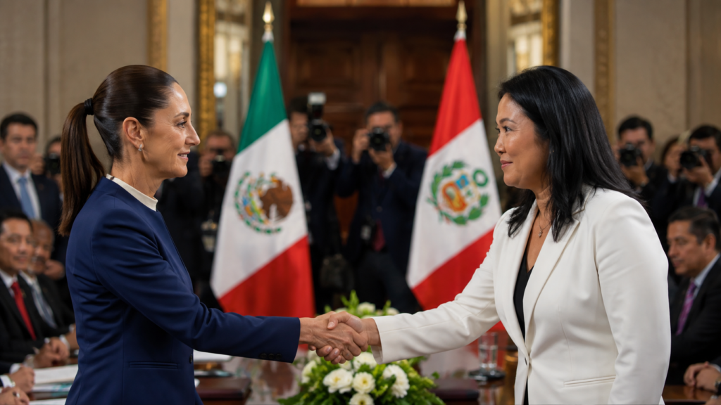 México y Perú restablecen relaciones diplomáticas con Claudia Sheinbaum y Keiko Fujimori