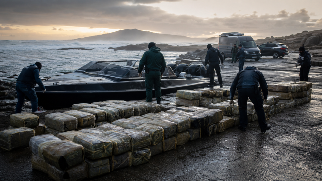 Operación antidroga en A Coruña tras la incautación de 1.500 kilos de cocaína en Muxía