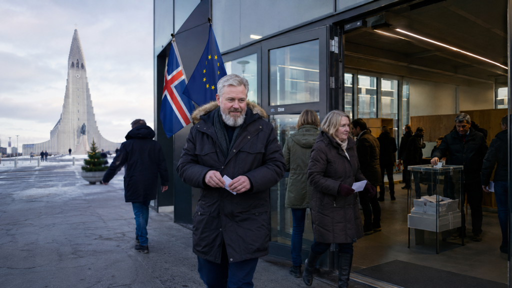 Referéndum de Islandia sobre la UE celebrado en Reikiavik en 2026