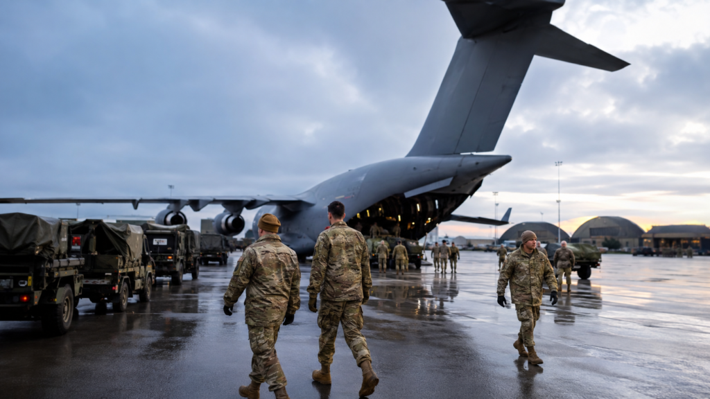 Tropas de EE. UU. en Europa durante una operación militar mientras el Pentágono revisa su despliegue