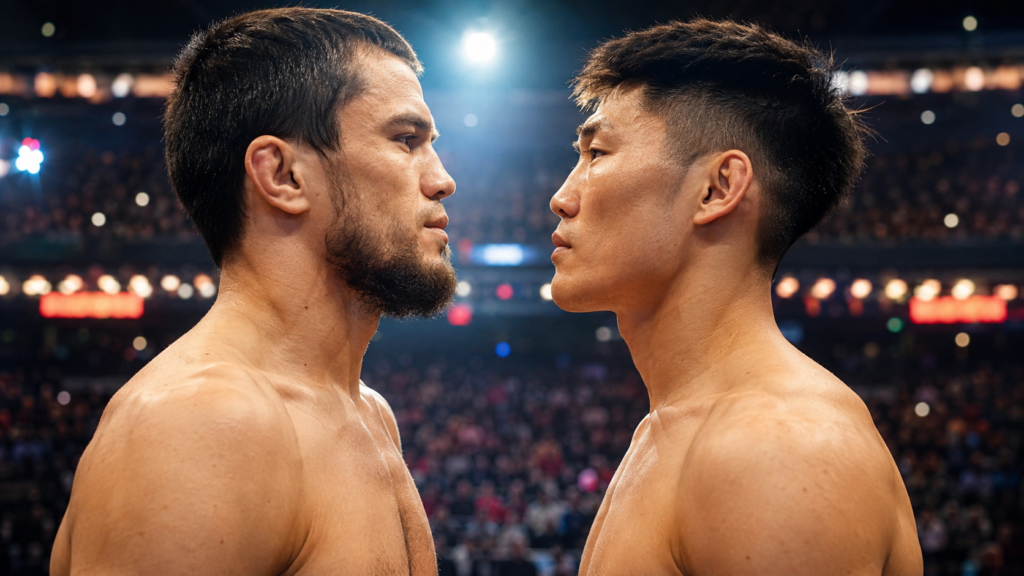 Umar Nurmagomedov vs Song Yadong antes de su pelea en UFC Shanghái 2026