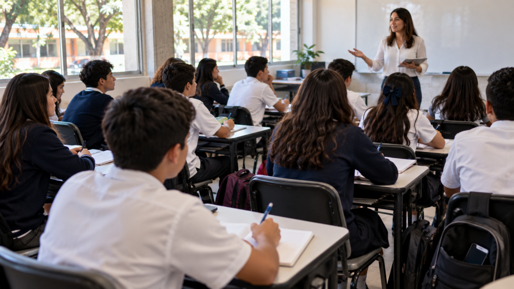 Celulares en escuelas de México durante la nueva restricción de móviles en primaria y secundaria