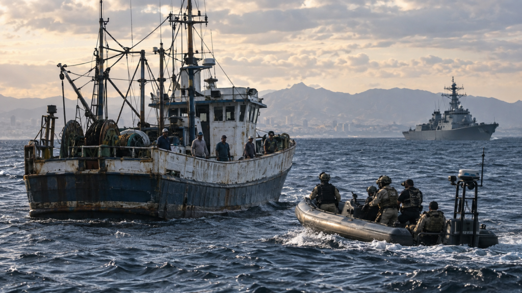 EEUU hunde barcos ante la ofensiva de Ecuador durante una operación antidroga contra Los Choneros en el Pacífico