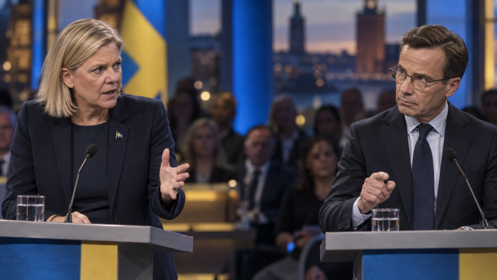 Elecciones Suecia 2026 con Magdalena Andersson y Ulf Kristersson