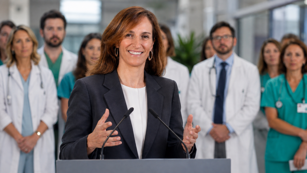 Estatuto Marco sanitario 2026 presentado por Mónica García para reformar las condiciones laborales del personal sanitario