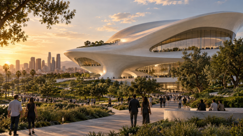 Museo de George Lucas en Los Ángeles antes de su apertura en septiembre de 2026