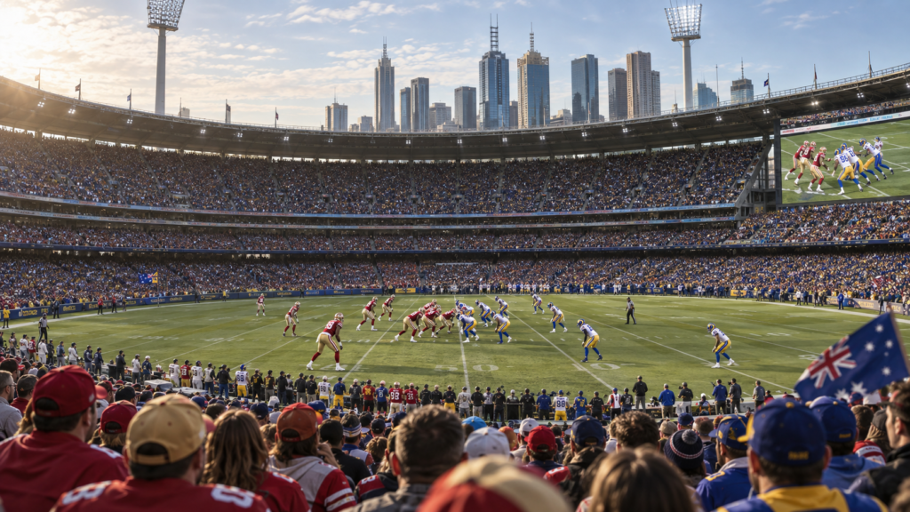 NFL en Australia 2026 con 49ers y Rams en Melbourne