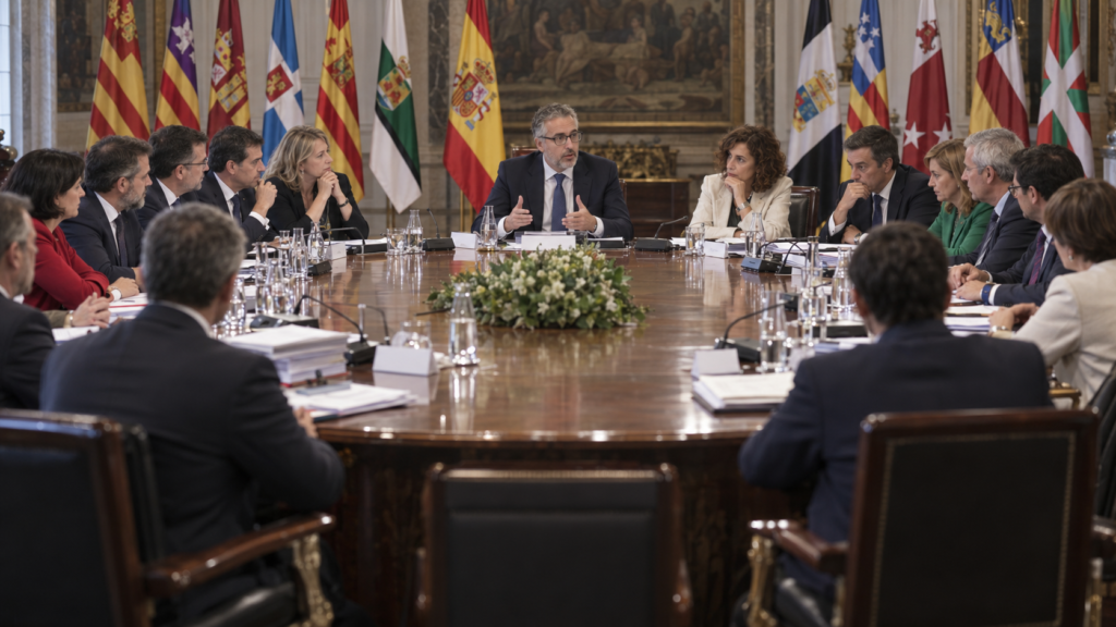 Nueva financiación autonómica 2026 durante el Consejo de Política Fiscal y Financiera que aborda el reparto de 20.975 millones
