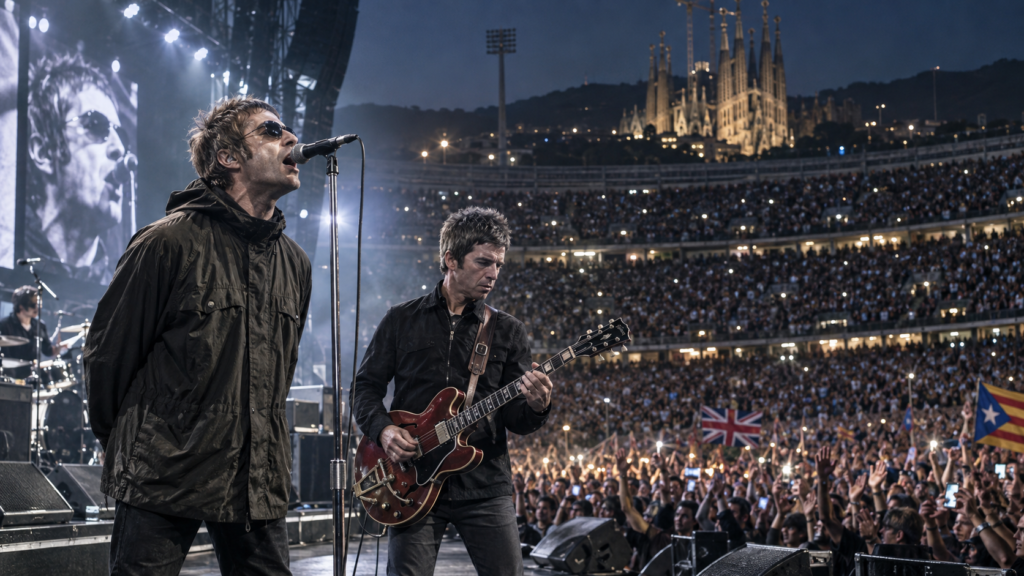 Oasis Barcelona 2027 con Liam y Noel Gallagher durante su gira Live ’27
