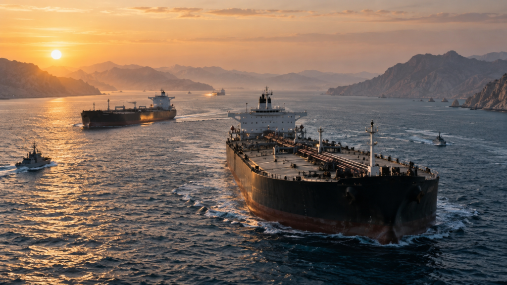 Petróleo supera los 100 dólares mientras petroleros atraviesan el estrecho de Ormuz