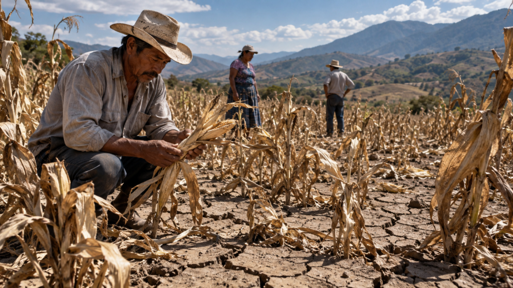 Super El Niño 2026 provoca riesgo de sequía en Centroamérica y amenaza los cultivos
