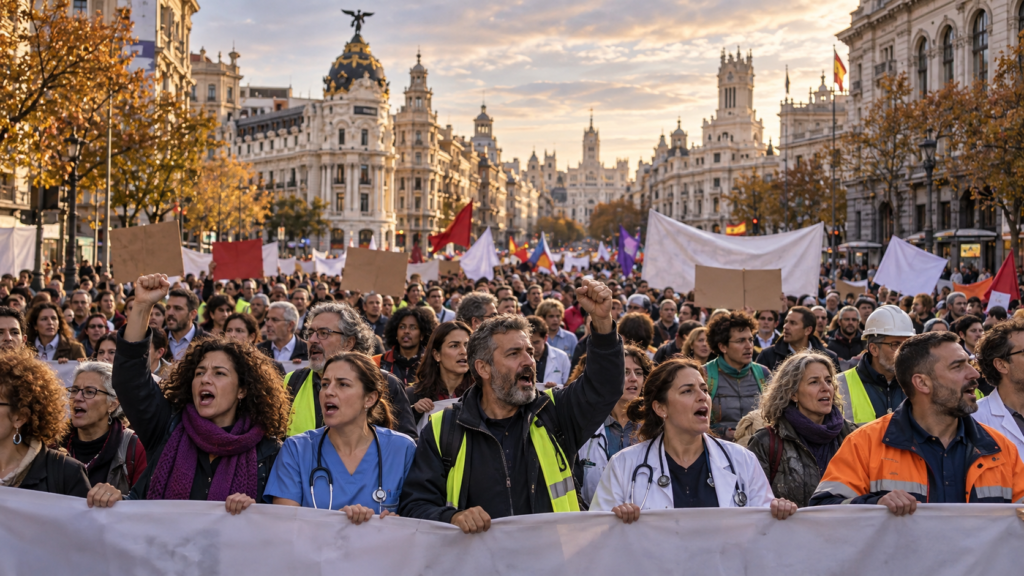 Huelgas en España 2026 antes de la huelga general del 11 de noviembre