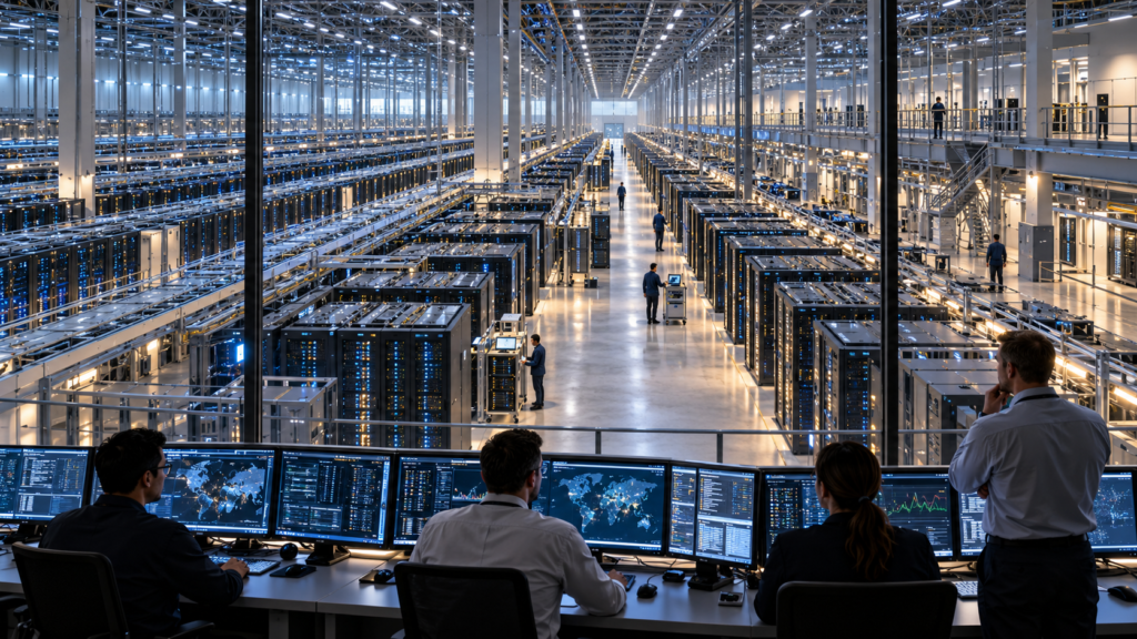 Inversión en inteligencia artificial y expansión mundial de centros de datos