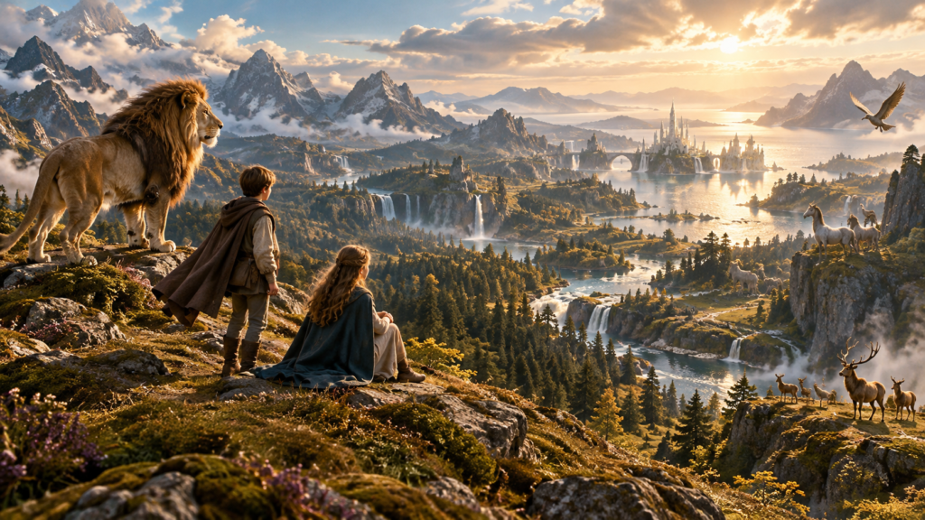 Narnia de Greta Gerwig en una recreación del mundo fantástico de The Magician's Nephew