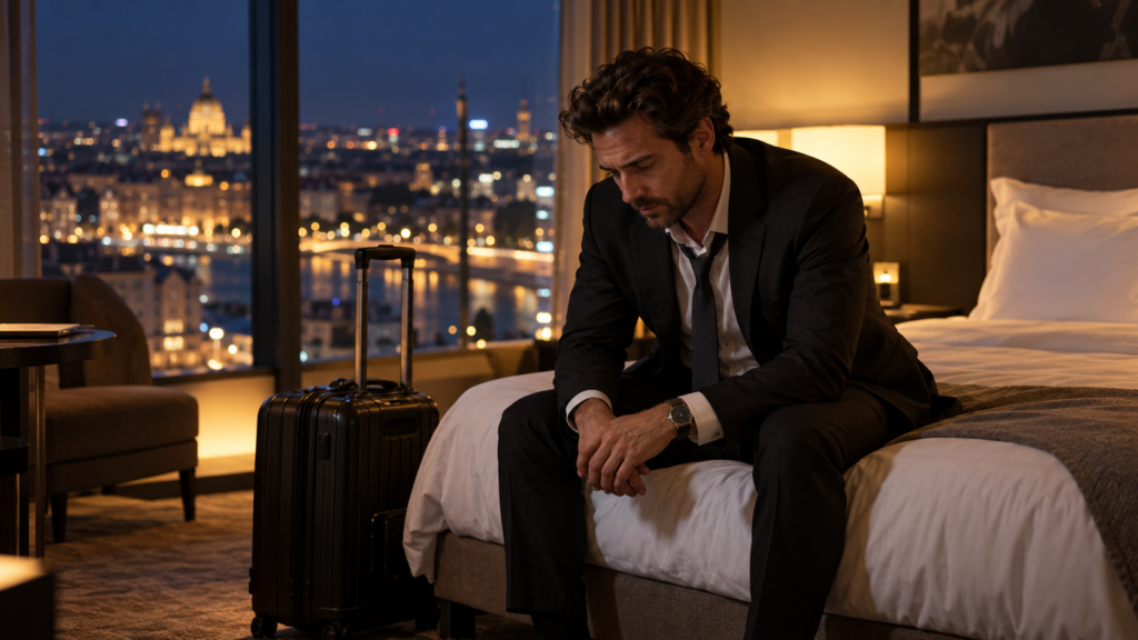 Viajar por trabajo puede provocar cansancio y soledad durante las noches de hotel