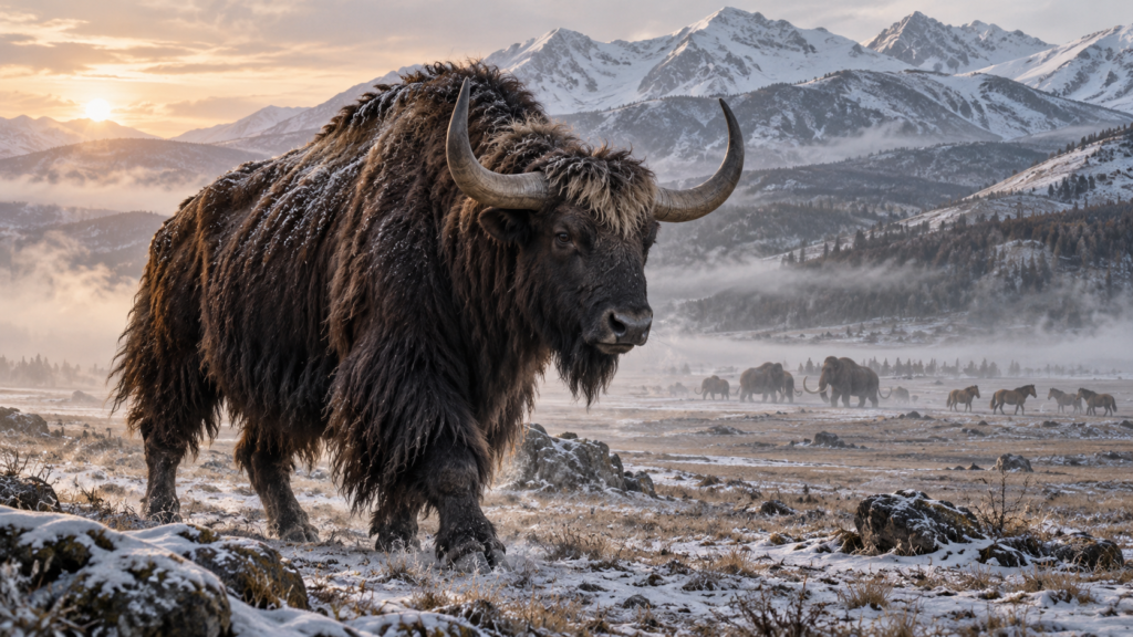 Yak X especie extinta que habitó Siberia durante la Edad de Hielo